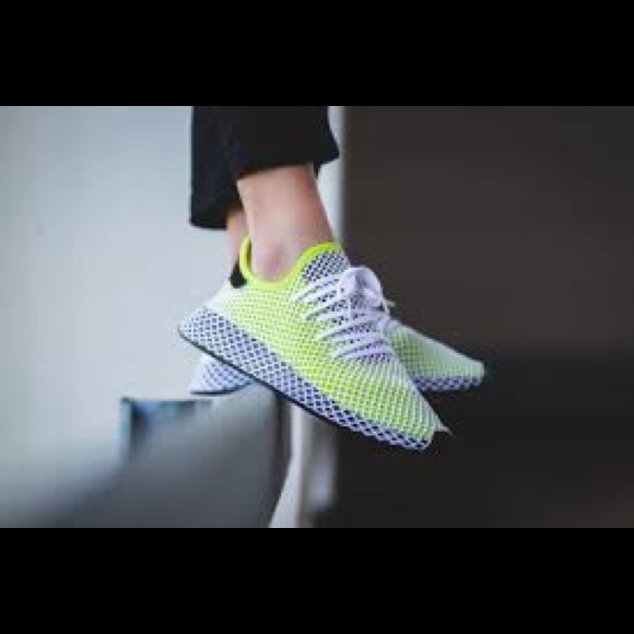 Adidas Shoes | Adidas Mens Deerupt Runner Shoes Solar Slimecore Black Sz 13 | Color: Green/Yellow | Size: 13 | Sophia7600's Closet